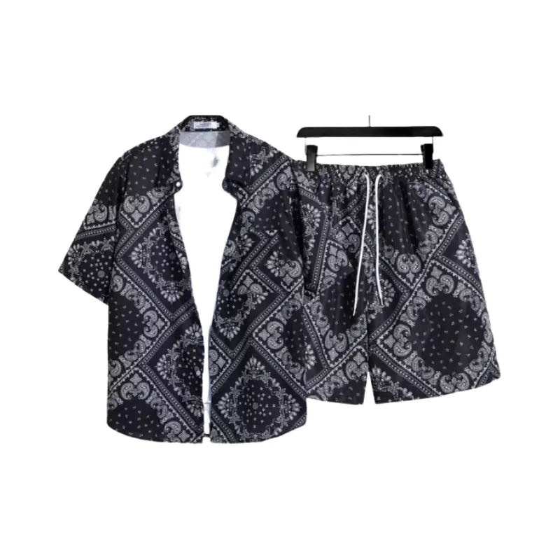 Loose Shorts and Shirt Set-0