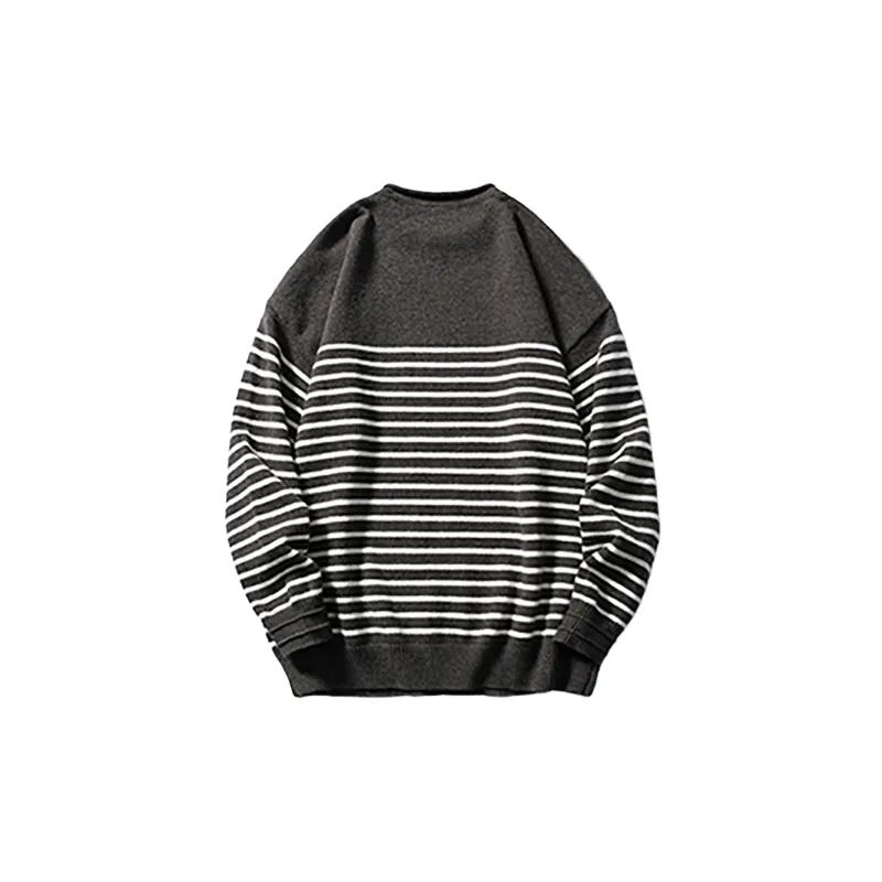 Loose Casual Blended Synthetic Fabrics Sweater-1