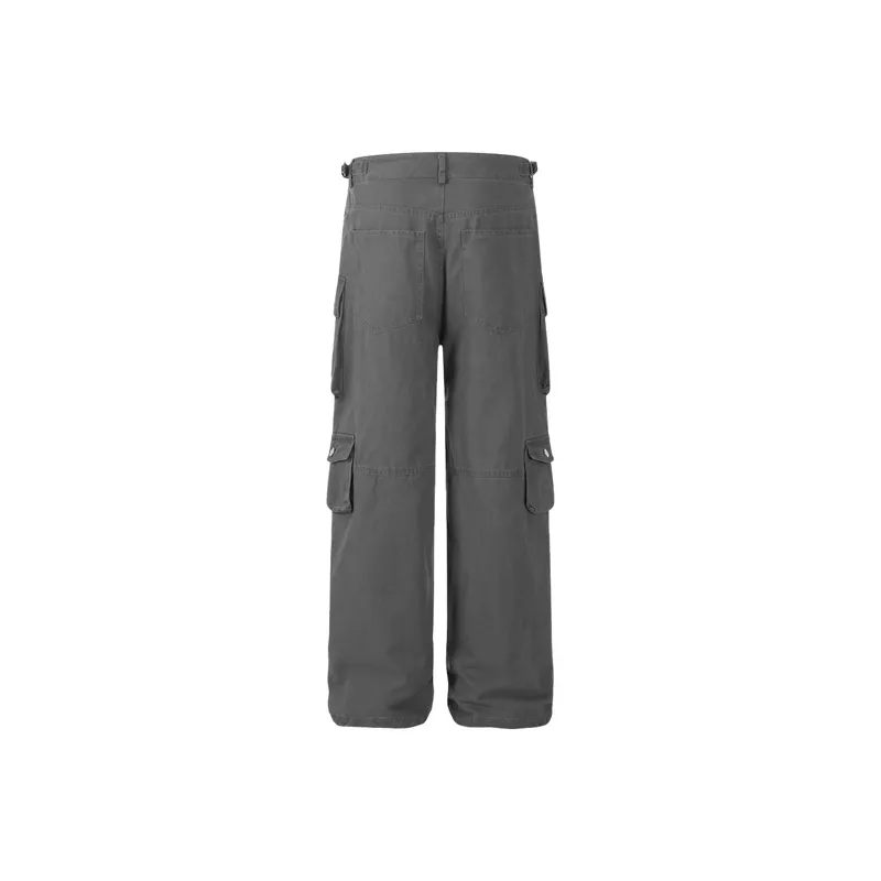 Casual Loose Cotton Cargo Pants-7