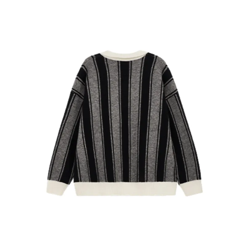 Retro Sporty Acrylic Fibres Sweater-7