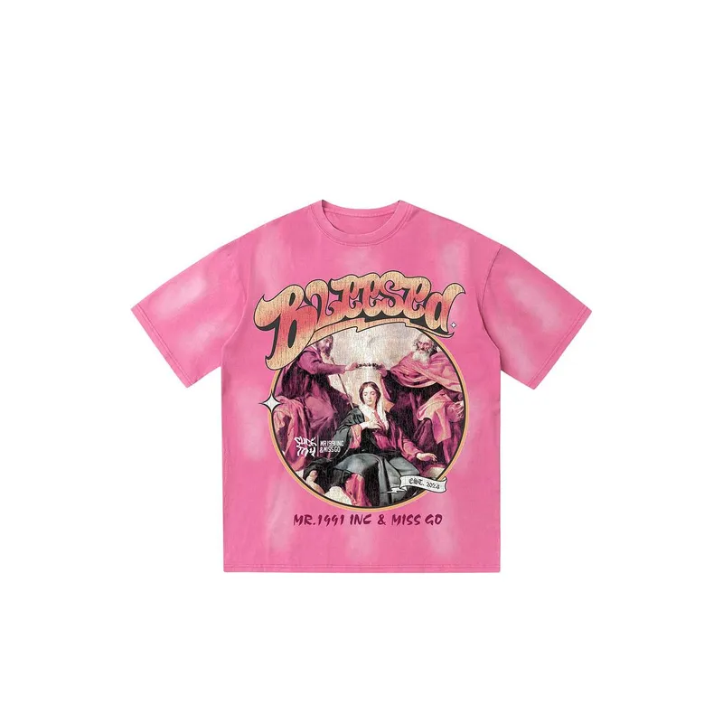 Angel Pattern T Shirt-4