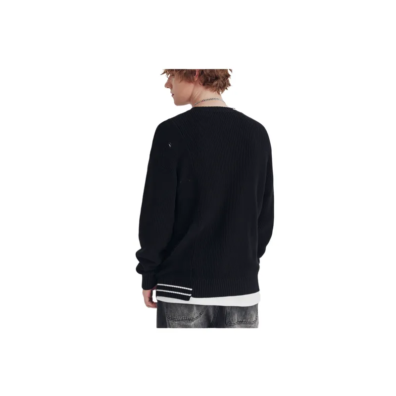 Fashionable Simple Cotton Sweater-1