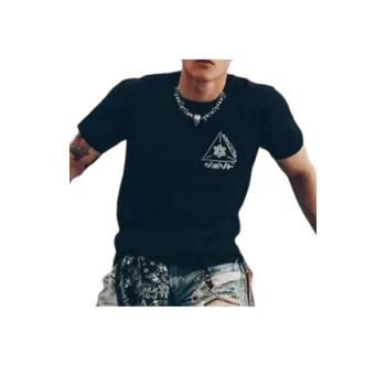 Abstract Print Short Sleeve T shirt