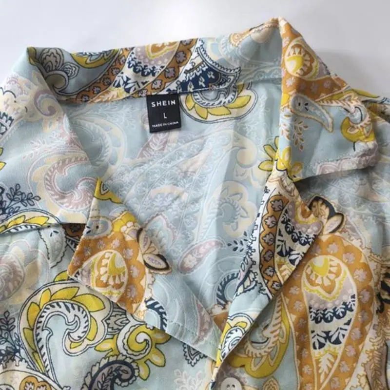 Retro Loose Silk Shirt-2