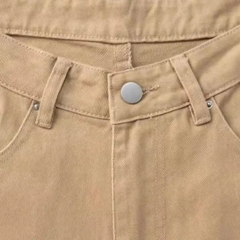 Casual Washed Cotton Blended Fabric Cargo Pants-3