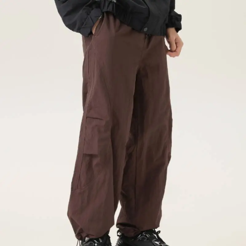Casual Loose Blended Synthetic Fabrics Cargo Pants-2