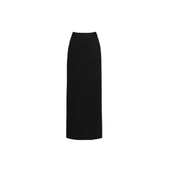 Elegant Plain Woolen Fabric Skirt Women