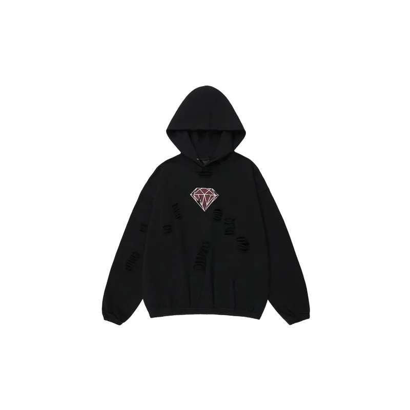 Loose Ripped Sweatshirt-10