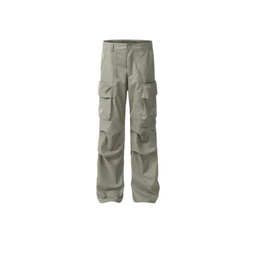 Loose Straight Military Trousers