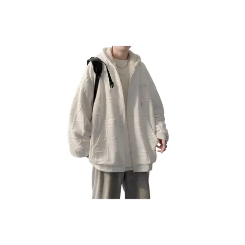 Lamb Wool Thickened Fashionable Loose Hooded Cotton Coat