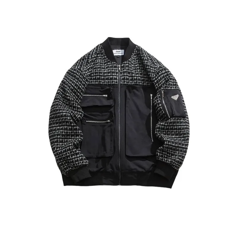 New Stitching Printed Cotton padded Jacket-4
