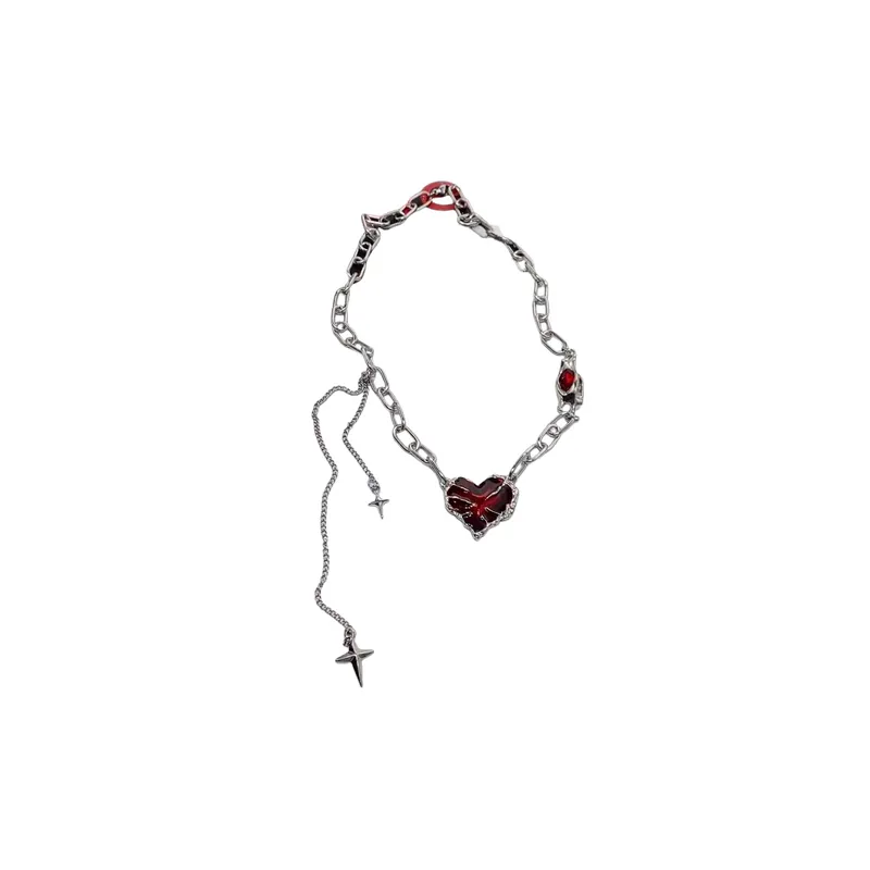 Hip hop Fringe Chain Necklace-0