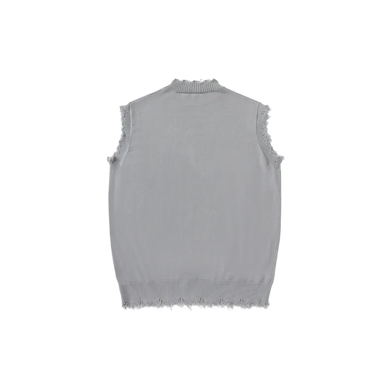 Fashionable Loose Sleeveless Vest-5