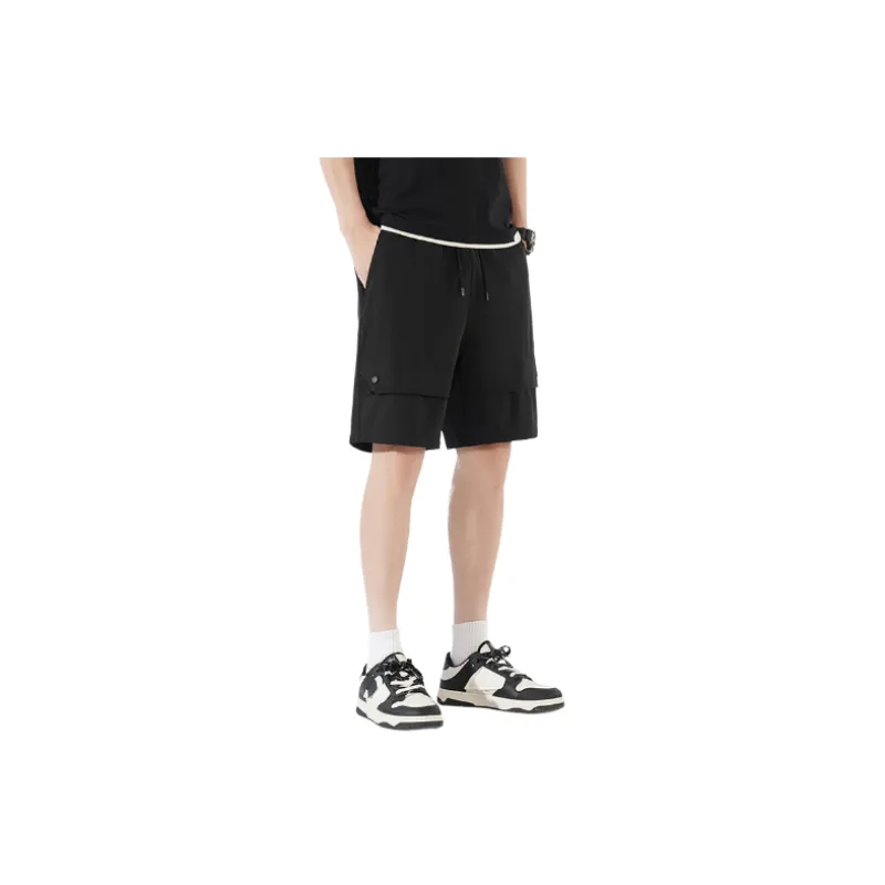 Casual Loose Polyester Cargo Shorts-0