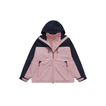 Windproof Zipper Hooded Jacket