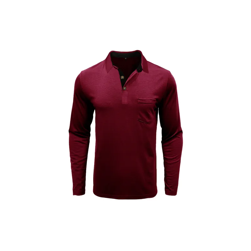 Simple Fashionable Cotton Blended Fabric Polo-1