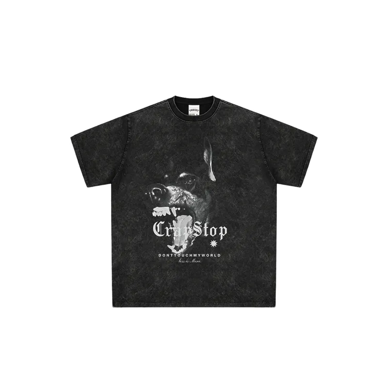 Doberman Print Trendy T Shirt-0