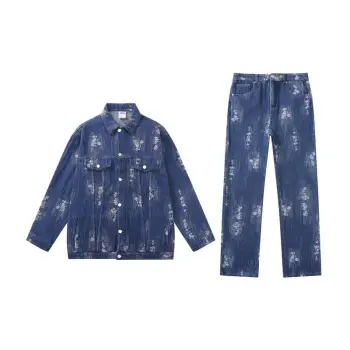 HELIPORT Spoiled tassel wash denim tracksuit