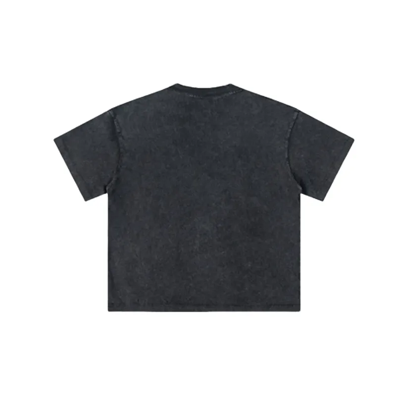 Retro Loose 100% Cotton T Shirt-1