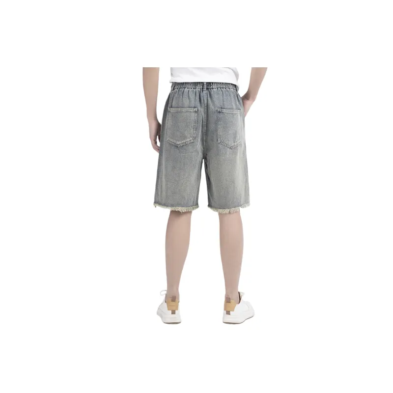 Casual Loose Denim Shorts-1