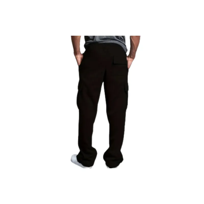 Casual Straight Leg Blended Synthetic Fabrics Casual Pants-3