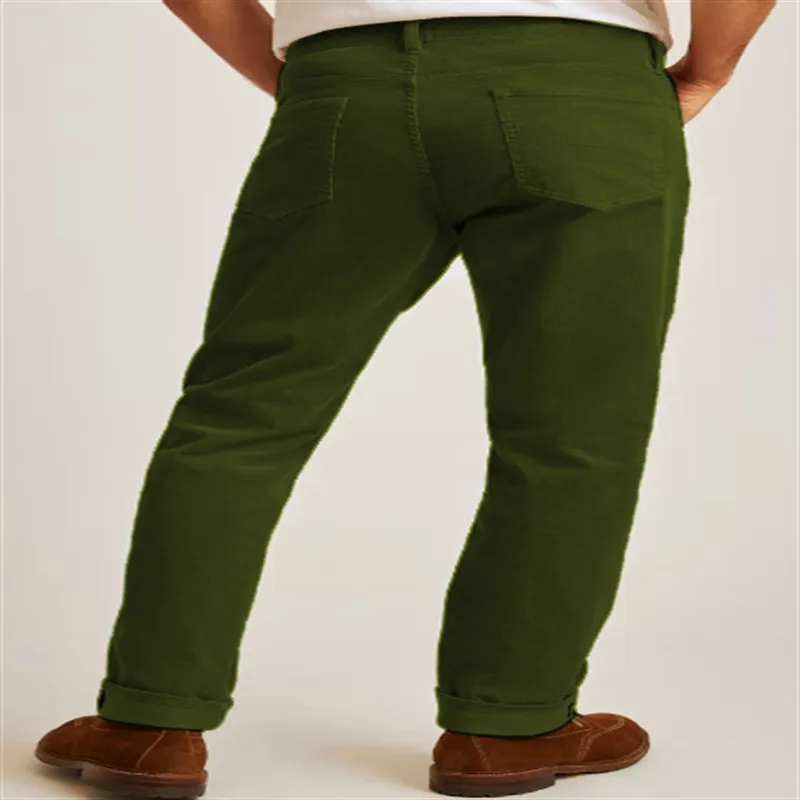 Simple Loose Cotton Blended Fabric Casual Pants-2