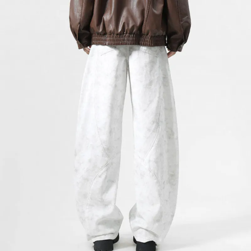 Fashionable Simple Denim Casual Pants-3