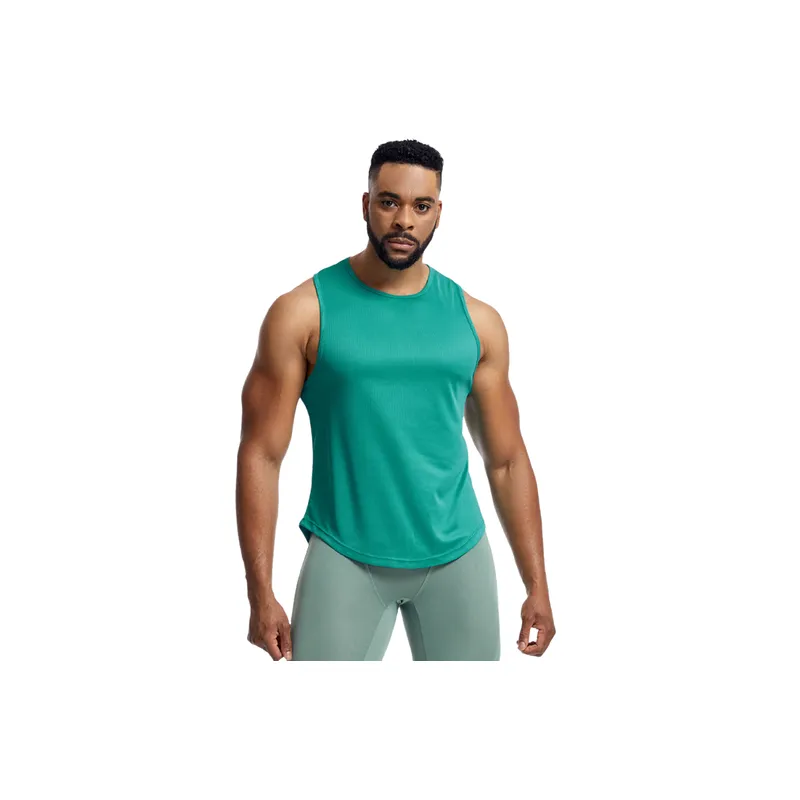 Sporty Simple Blended Synthetic Fabrics Vest-2