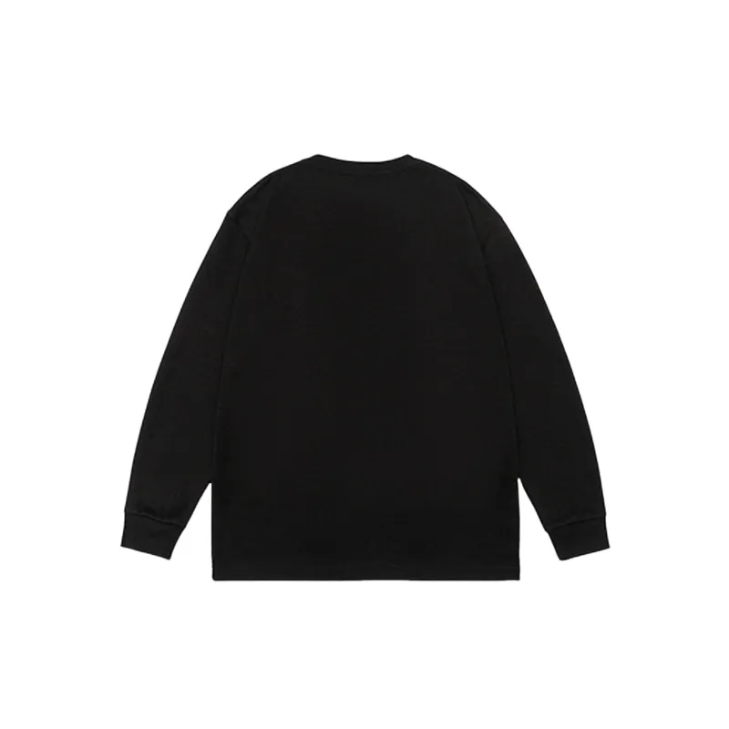 Plain Loose Blended Synthetic Fabrics T Shirt-5