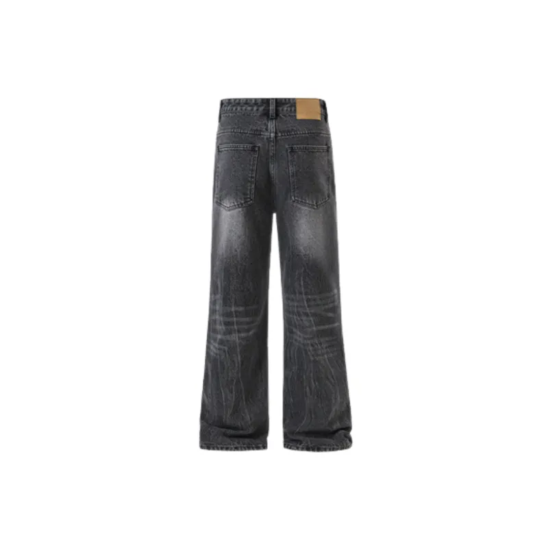 Retro Straight Leg Jeans-5