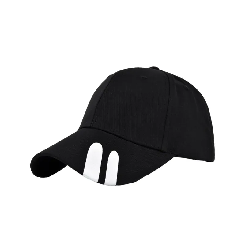 Simple Print Peaked Cap-0