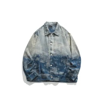 Water Washed Gradient Denim Jacket