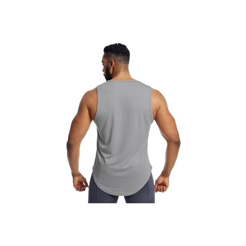 Sporty Simple Blended Synthetic Fabrics Vest-13