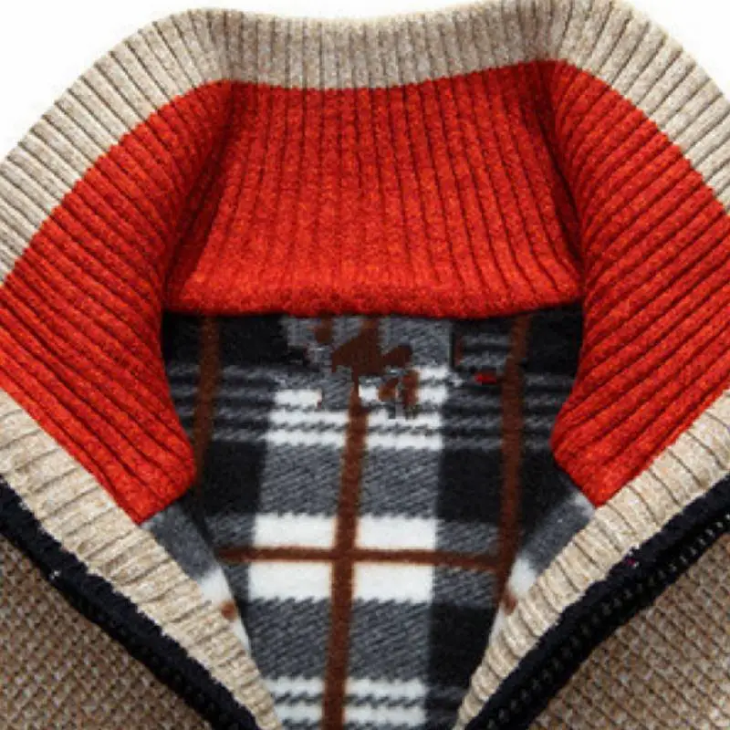 Casual Zipper Sweater-7