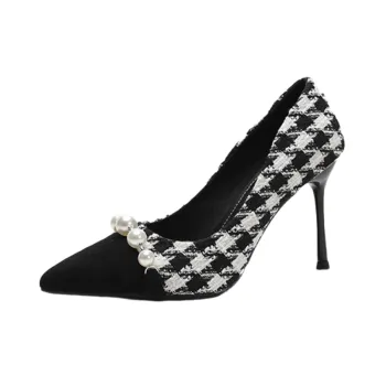 Fashionable Pearls High Heels