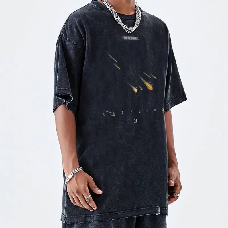 Trendy Washed 100% Cotton T Shirt-3
