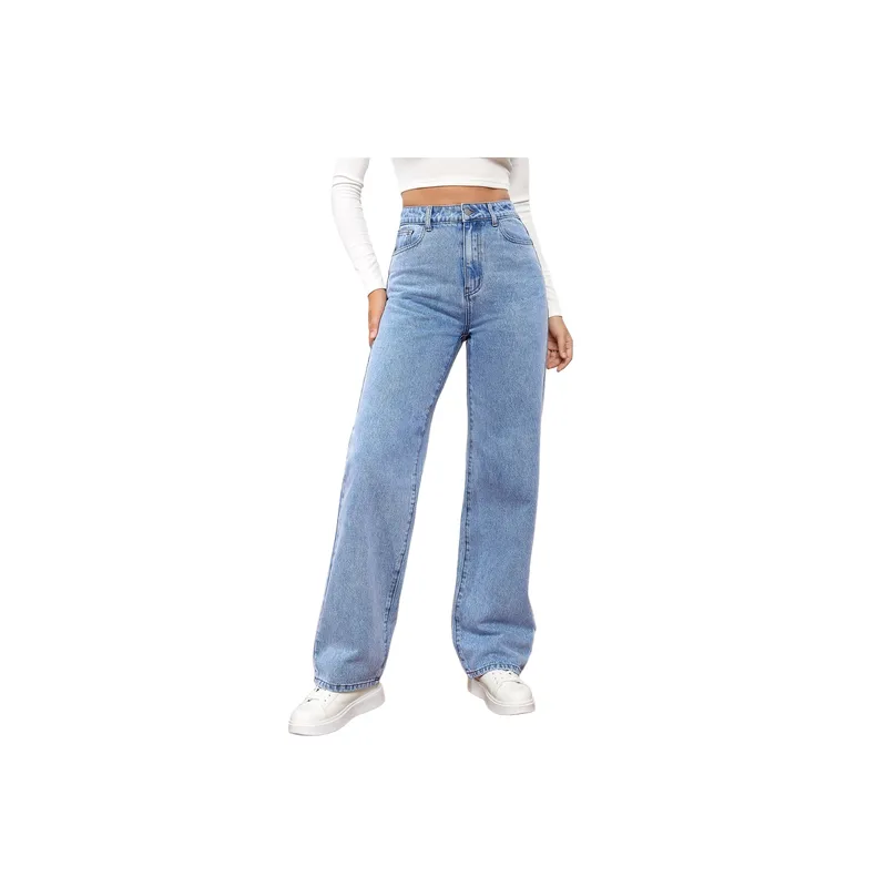 Fashionable Washed Jeans Women-6