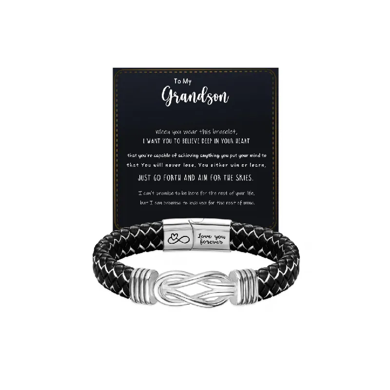 Infinite Love Leather Bracelet-2