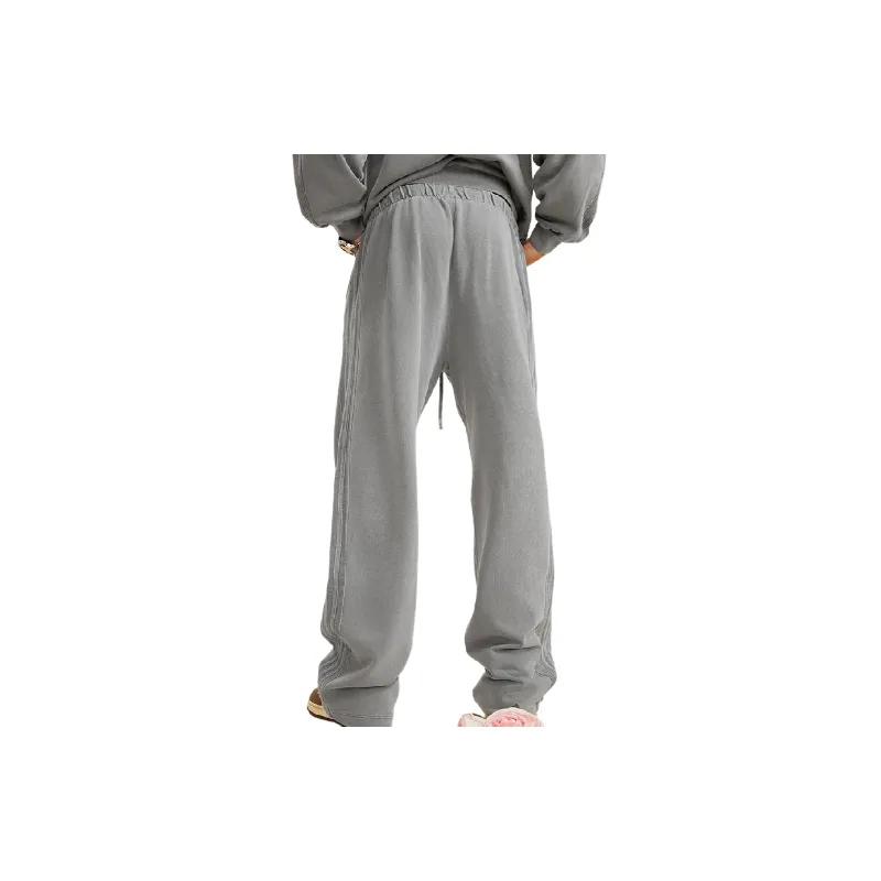 Fashion Washed Cotton Sports Pants-5