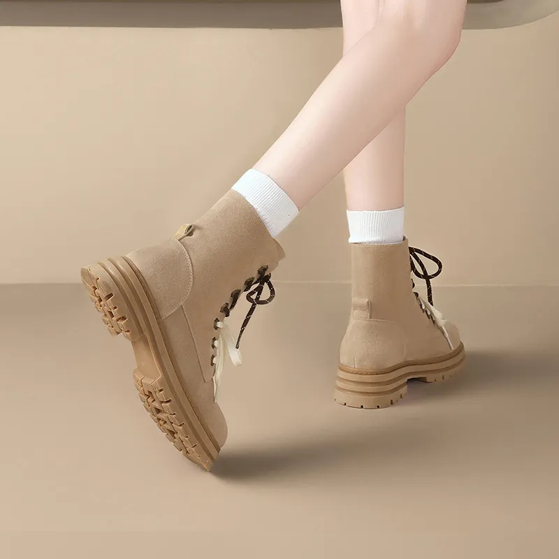 Retro Loose Casual Outdoor Boots-2