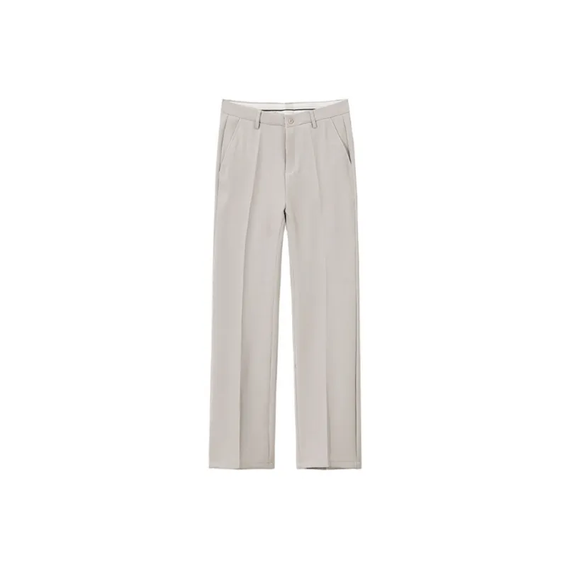 Casual Trendy Polyester Suit Trousers-6