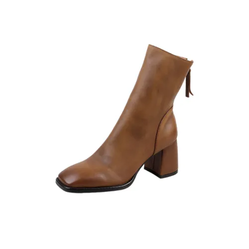 Fashionable Zipper Ankle Boots