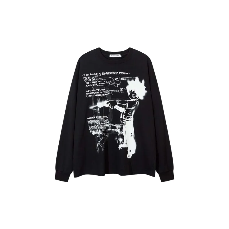 Fashionable Long Sleeve Cotton T Shirt-4