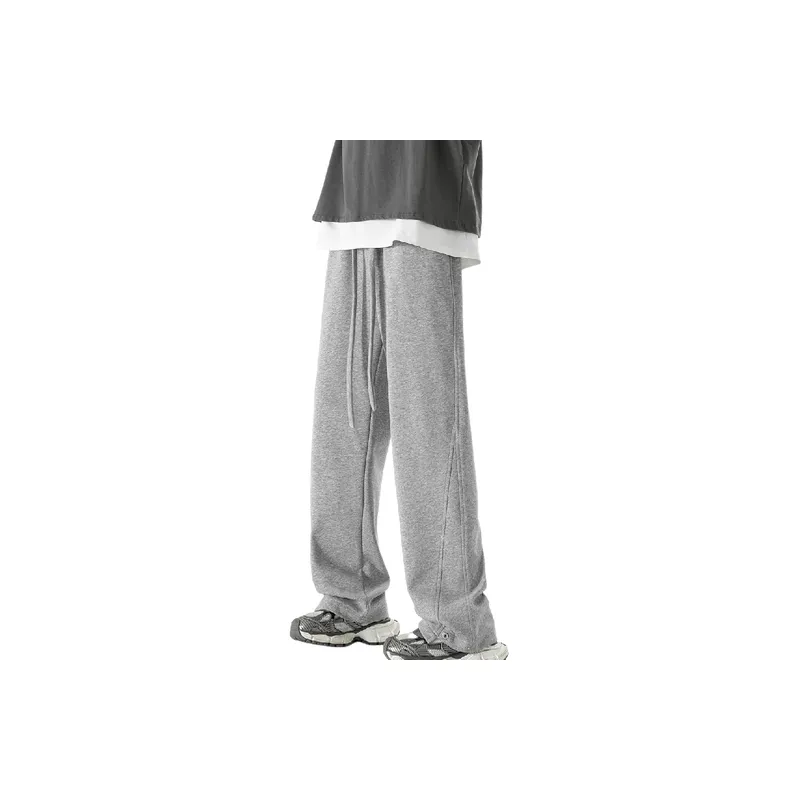 Street Sports Cotton Blended Fabric Casual Pants-0