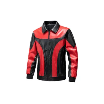 Fashionable Simple Leather Jacket