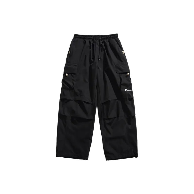 Fashionable Simple Blended Synthetic Fabrics Casual Pants-2