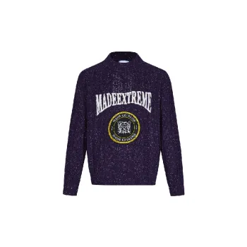 Retro Simple Blended Synthetic Fabrics Sweater