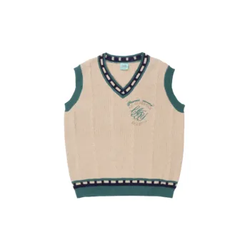 Loose Simple Cable Knitted Vest