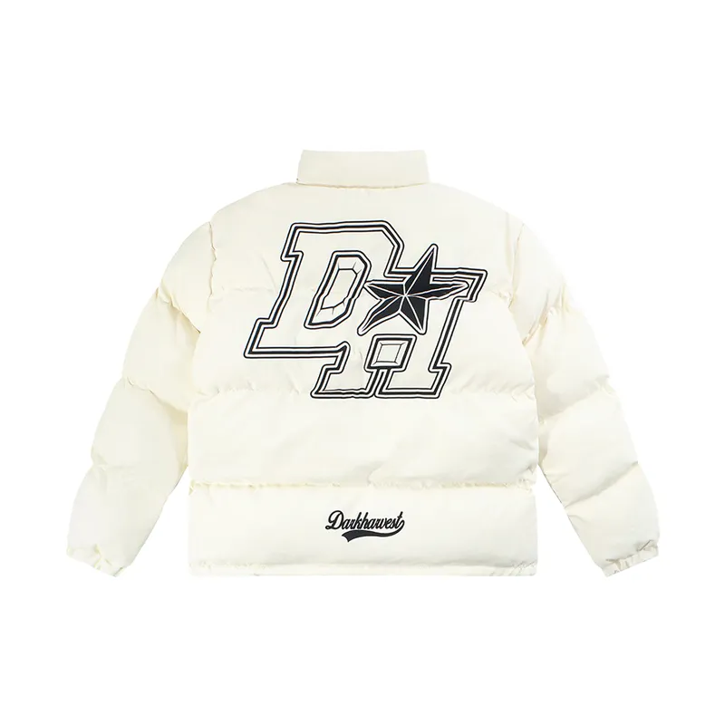 Casual Loose Blended Synthetic Fabrics Quilted Jacket-7
