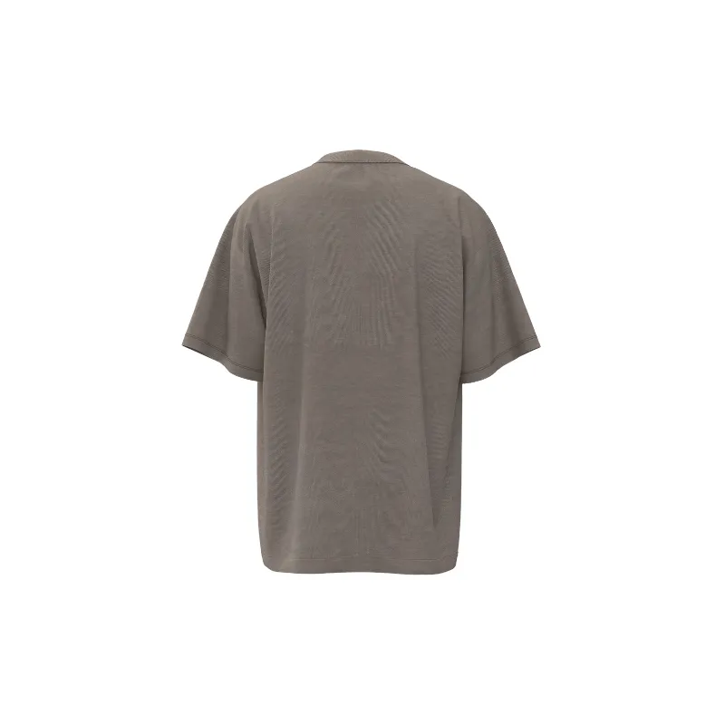 Casual Loose Combed Cotton T Shirt-5